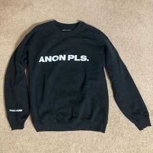 Limited Edition Deux Moi Anon Pls Crewneck Sz M